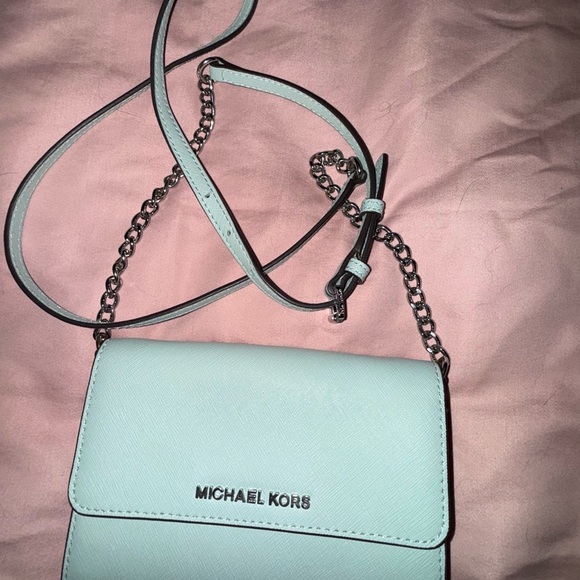 Michael Kors Pastel Blue Crossbody Bag - Picture 3 of 9
